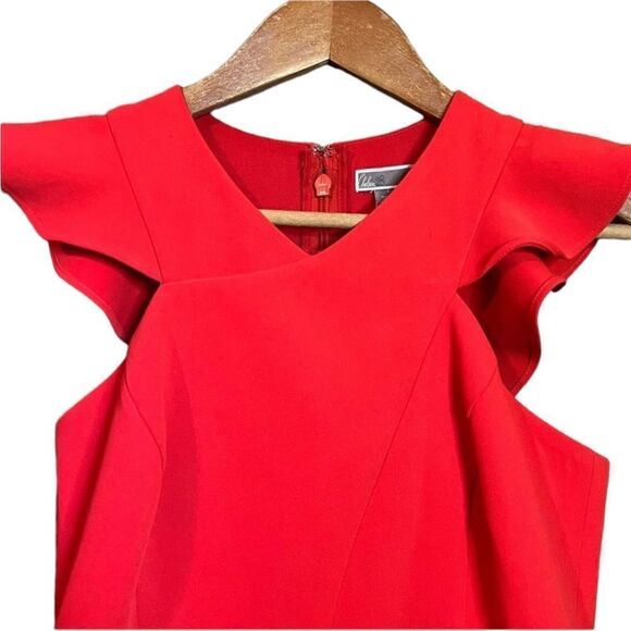 NWT! Chelsea 28 red ruffle dress - Picture 2 of 8